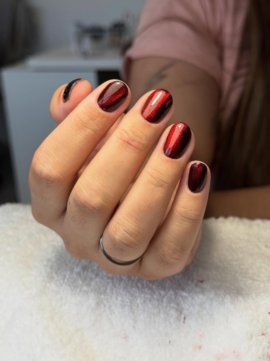 Glitter vermelho e preto